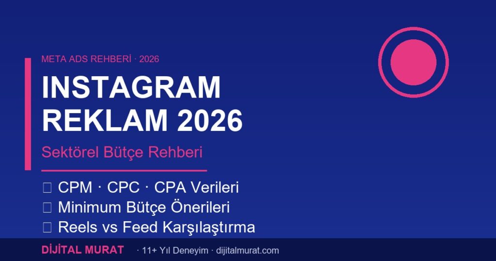 instagram reklam maliyeti 2026 türkiye rehberi - dijital murat