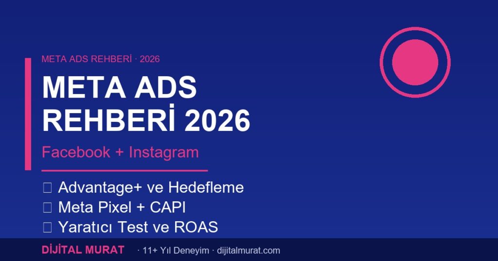 meta ads rehberi 2026 facebook instagram reklamcılık - Dijital Murat