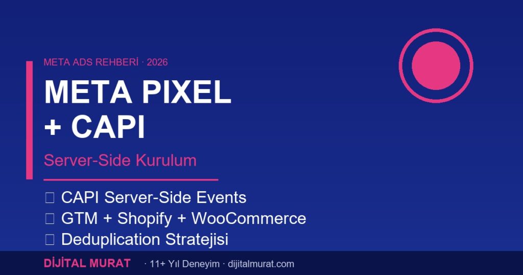meta pixel capi kurulum 2026 server side - Dijital Murat